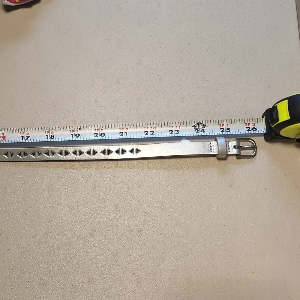 Adjustable Silver Belt